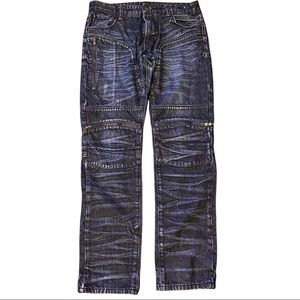 Krome New York Zipper Straight Cut Jeans SZ 34x32
